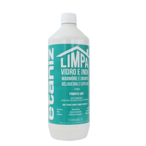 LIMPA VIDRO E INOX 1L COM GATILHO DILUI 1X5L - ETANIZ